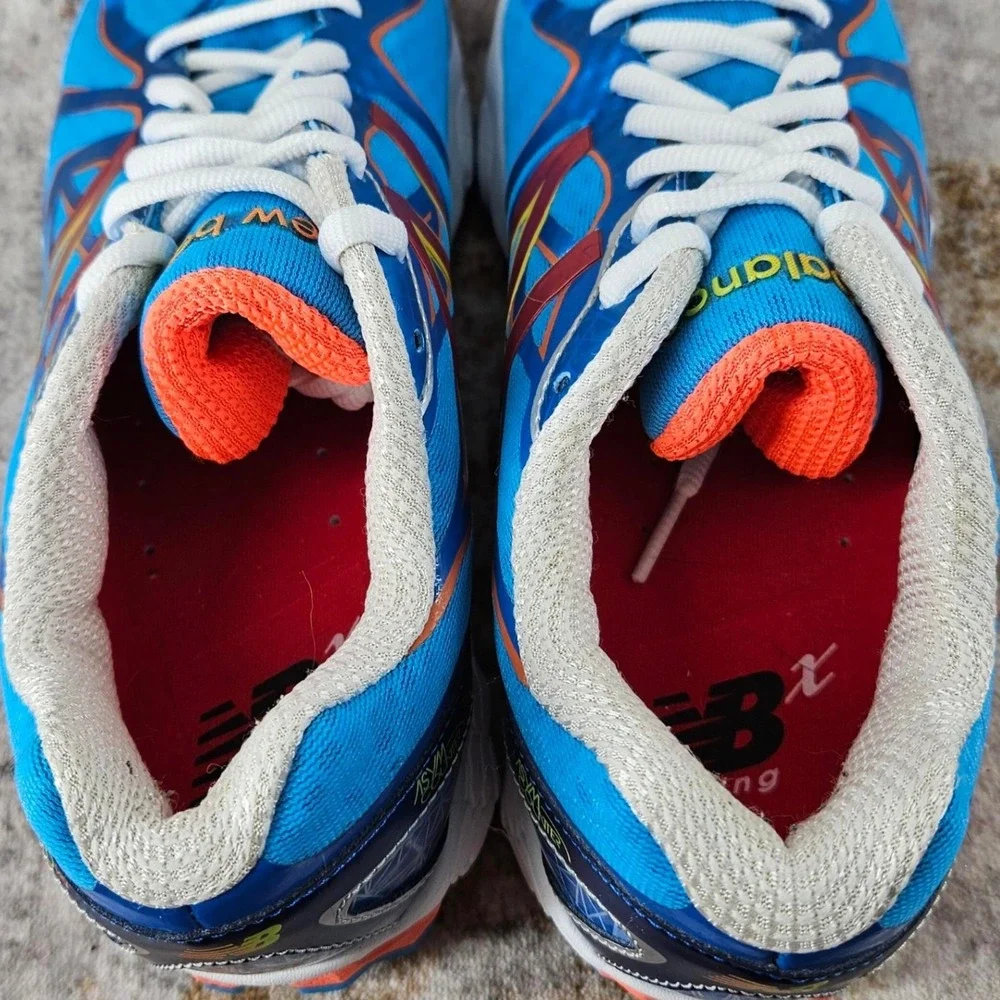 New Balance Fresh Foam 1080v4‎ Running Shoes Womens 8.5 B Blue Orange W1080BW4 - Picture 7 of 15